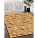 Machine Washable Transitional Orange Rug in a Family Room, wshpat1280org