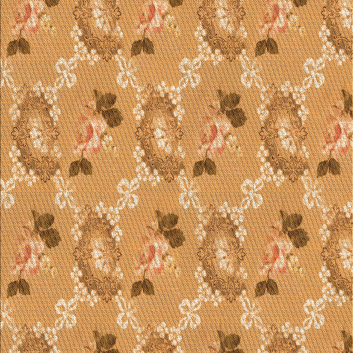 Patterned Orange Rug, pat1280org