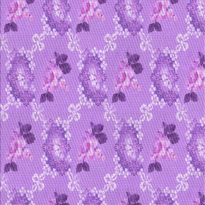 Patterned Violet Purple Rug, pat1280pur
