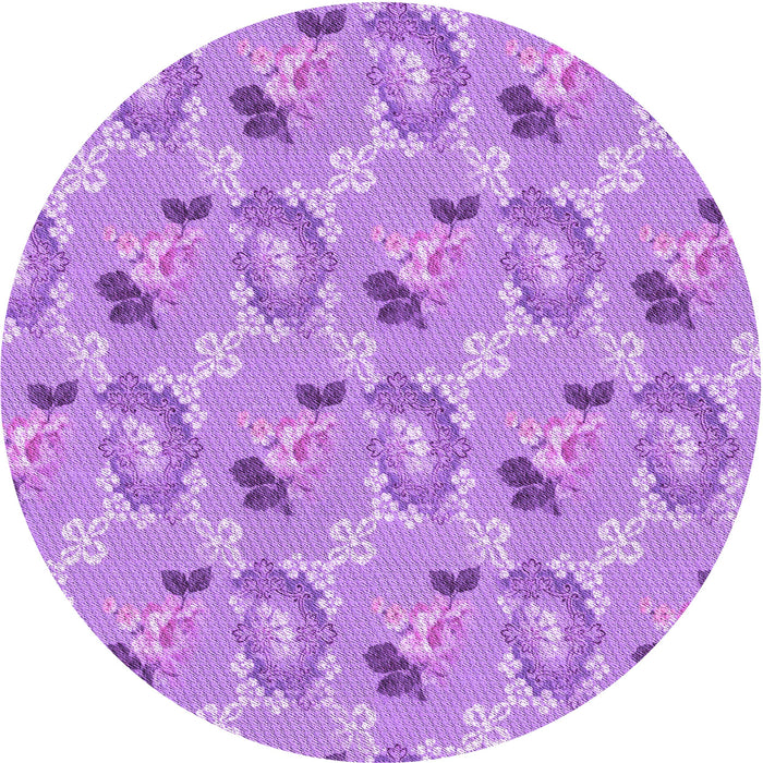 Square Patterned Violet Purple Rug, pat1280pur