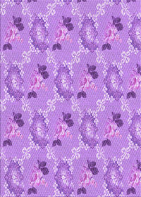 Machine Washable Transitional Violet Purple Rug, wshpat1280pur