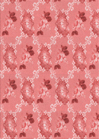 Machine Washable Transitional Light Coral Pink Rug, wshpat1280rd