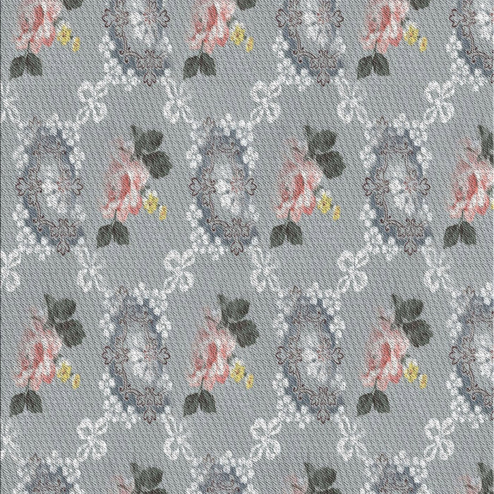 Machine Washable Transitional Gray Rug, wshpat1280