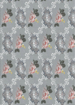 Patterned Gray Novelty Rug, pat1280