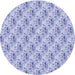 Square Machine Washable Transitional Periwinkle Purple Rug in a Living Room, wshpat1281blu