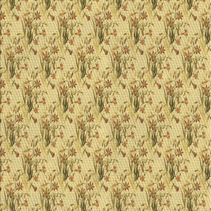 Patterned Dark Golden Brown Rug, pat1281brn