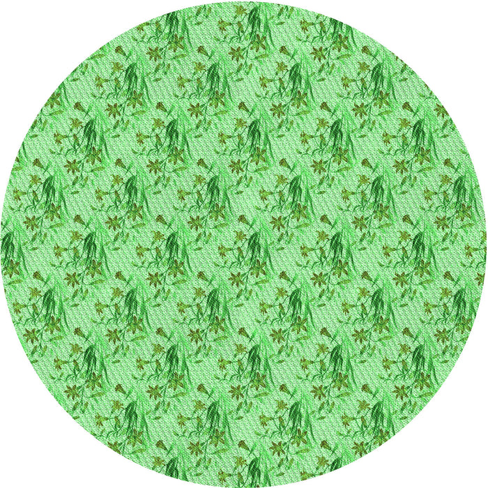 Square Patterned Jade Green Rug, pat1281grn