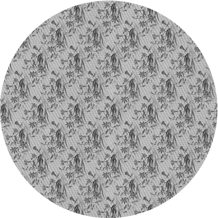 Square Patterned Silver Gray Rug, pat1281gry