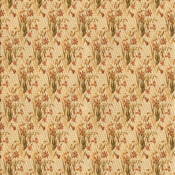 Patterned Orange Rug, pat1281org