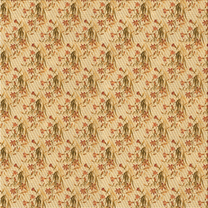 Round Machine Washable Transitional Orange Rug, wshpat1281org