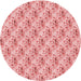 Square Machine Washable Transitional Pink Rug in a Living Room, wshpat1281rd