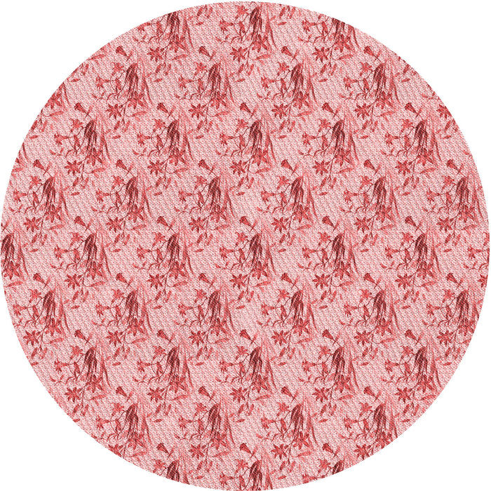 Square Patterned Baby Pink Rug, pat1281rd