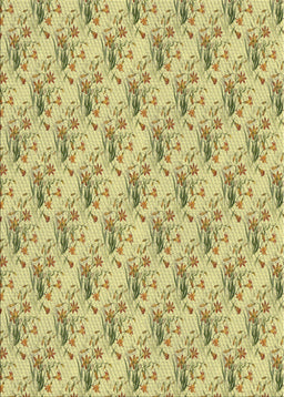 Patterned Mustard Yellow Novelty Rug, pat1281