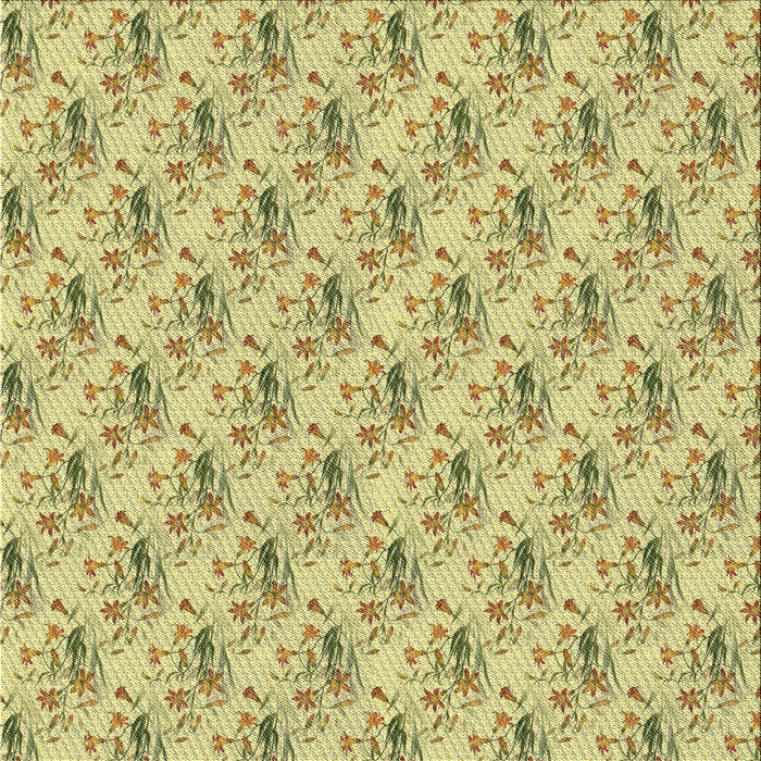 Square Patterned Mustard Yellow Novelty Rug, pat1281