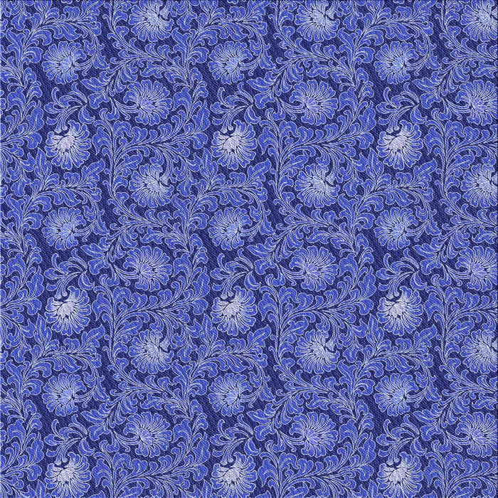 Round Machine Washable Transitional Sky Blue Rug, wshpat1282blu