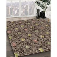 Patterned Brown Rug, pat1282brn