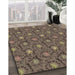 Machine Washable Transitional Brown Rug in a Family Room, wshpat1282brn