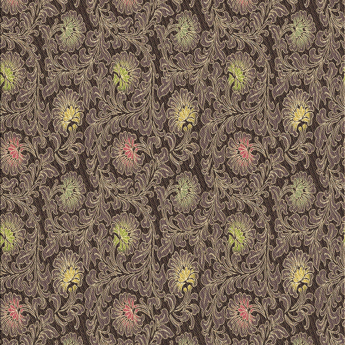 Machine Washable Transitional Brown Rug, wshpat1282brn