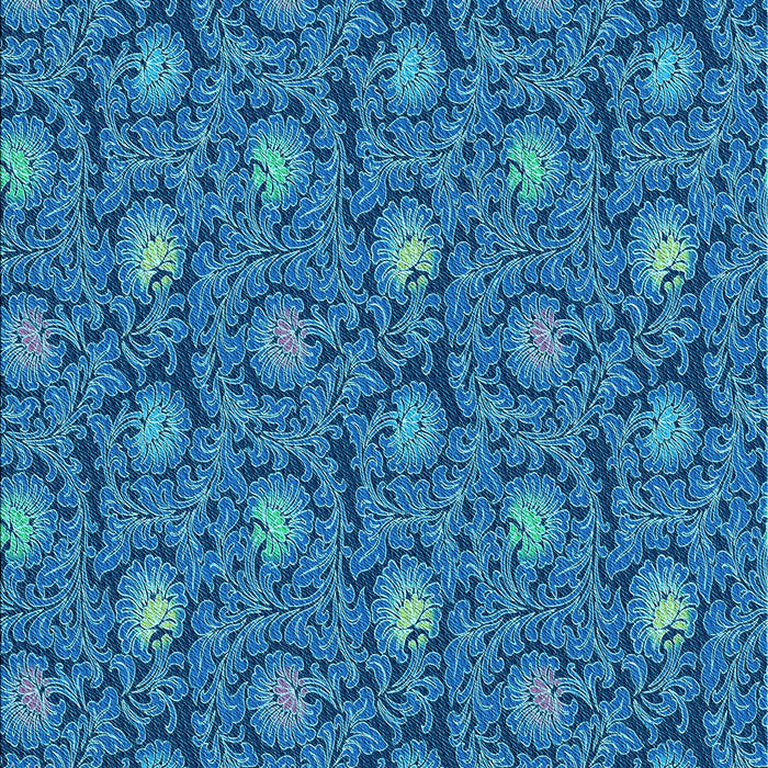 Patterned Blueberry Blue Rug, pat1282lblu