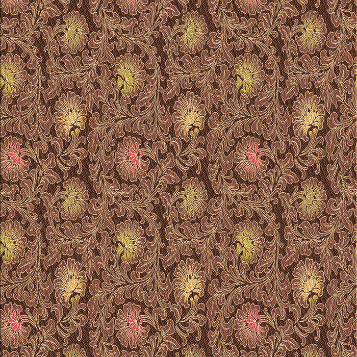 Patterned Bronze Brown Rug, pat1282org