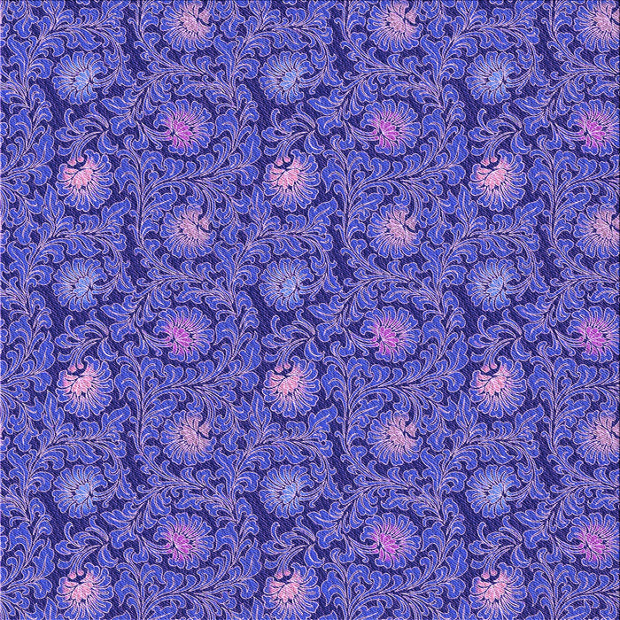 Round Machine Washable Transitional Purple Mimosa Purple Rug, wshpat1282pur