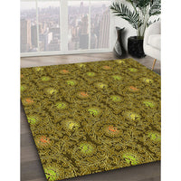 Patterned Brown Rug, pat1282yw