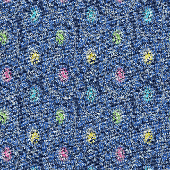 Machine Washable Transitional Denim Blue Rug, wshpat1282