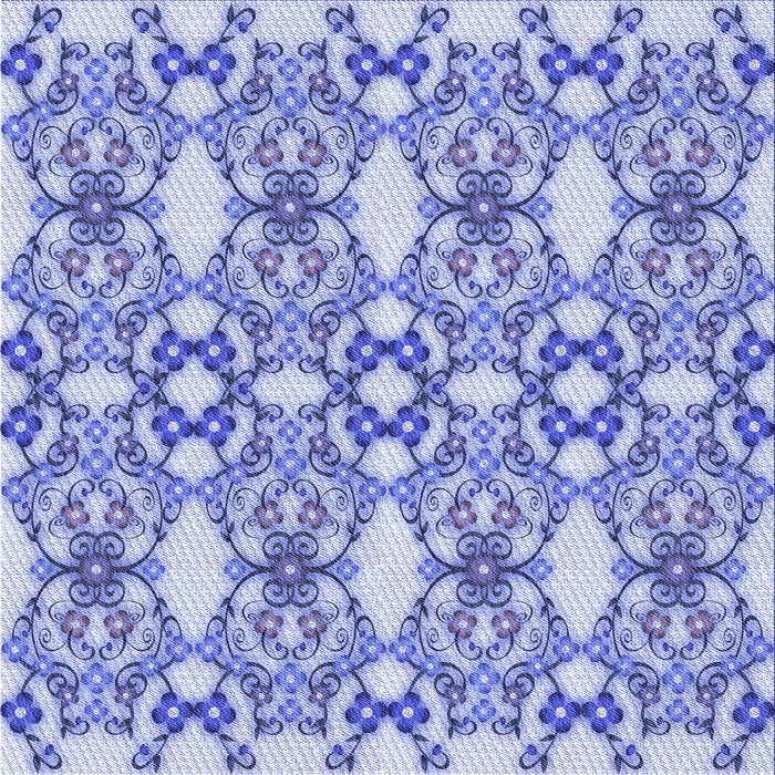 Round Machine Washable Transitional Blue Rug, wshpat1283blu