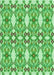 Patterned Dark Lime Green Rug, pat1283grn