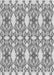 Machine Washable Transitional Platinum Silver Gray Rug, wshpat1283gry