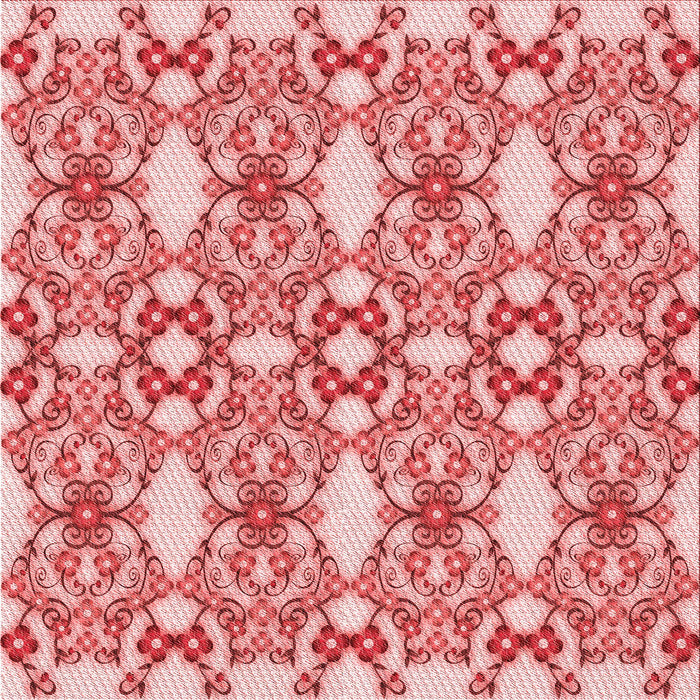 Round Machine Washable Transitional Pastel Pink Rug, wshpat1283rd