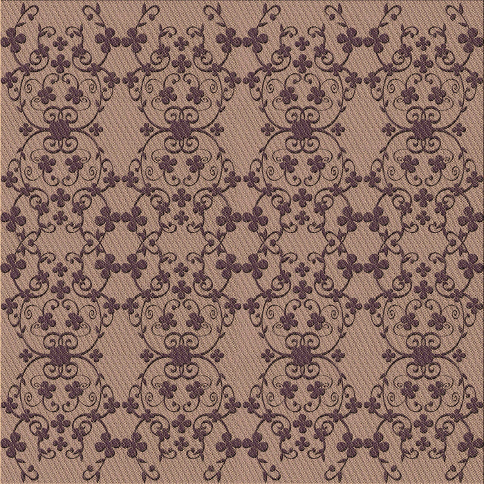 Round Machine Washable Transitional Light Copper Gold Rug, wshpat1284brn