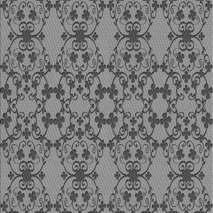 Patterned Dark Gray Rug, pat1284gry