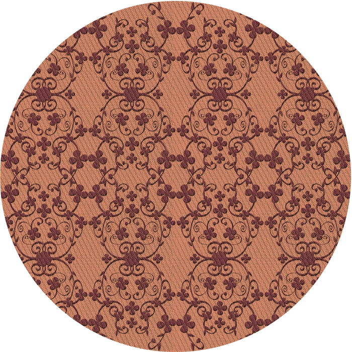 Square Machine Washable Transitional Fire Brick Red Rug in a Living Room, wshpat1284org