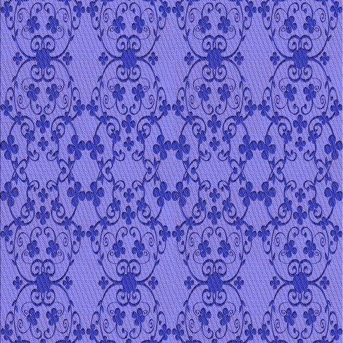 Machine Washable Transitional Purple Mimosa Purple Rug, wshpat1284pur