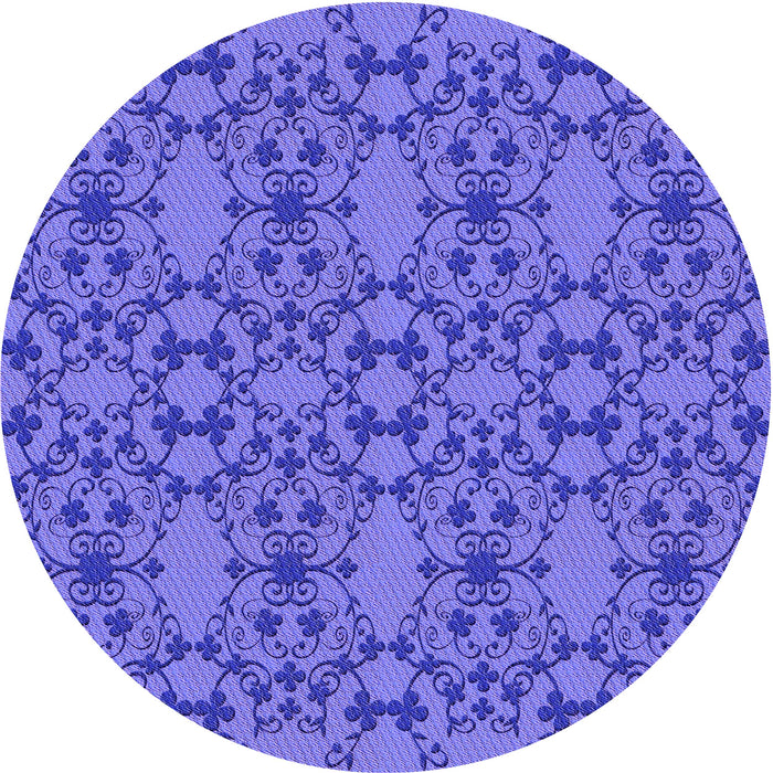 Square Machine Washable Transitional Purple Mimosa Purple Rug in a Living Room, wshpat1284pur