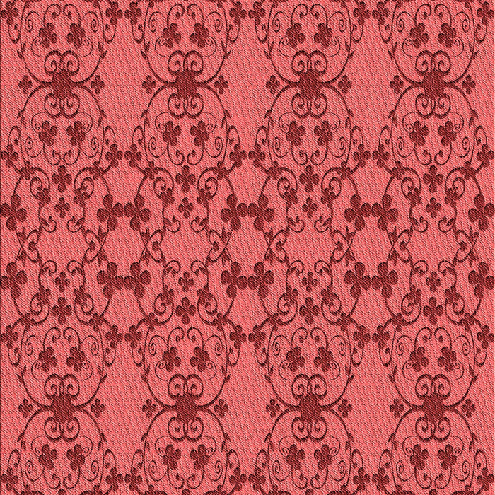 Patterned Red Rug, pat1284rd