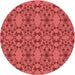 Square Patterned Red Rug, pat1284rd