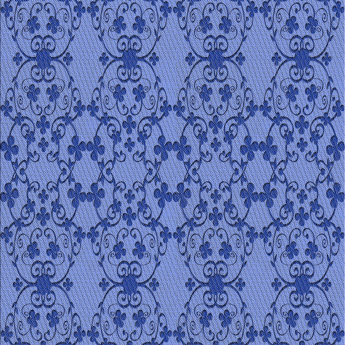 Patterned Sky Blue Novelty Rug, pat1284