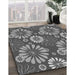 Machine Washable Transitional Dark Gray Rug in a Family Room, wshpat1285gry