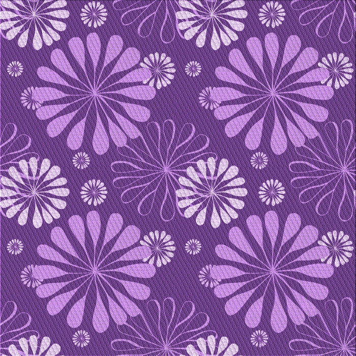 Round Patterned Purple Rug, pat1285pur
