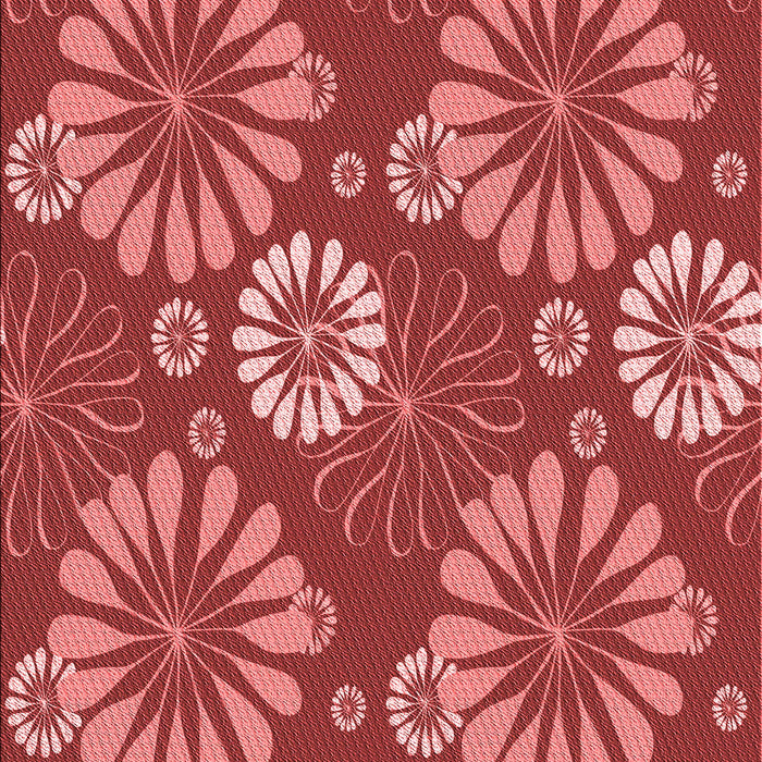 Patterned Red Rug, pat1285rd