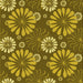 Round Patterned Yellow Rug, pat1285yw