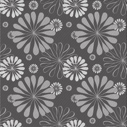 Square Patterned Dark Gray Novelty Rug, pat1285