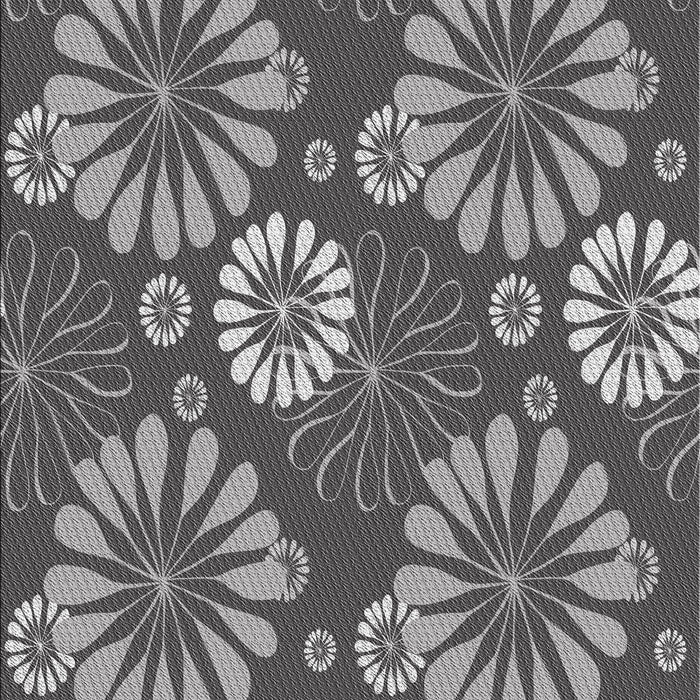 Machine Washable Transitional Dark Gray Rug, wshpat1285