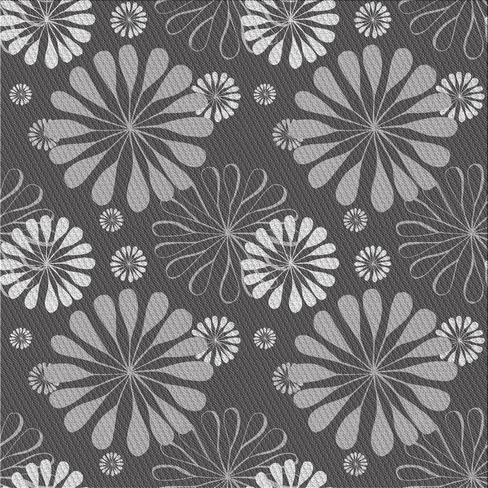 Sideview of Machine Washable Transitional Dark Gray Rug, wshpat1285