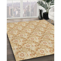 Patterned Orange Rug, pat1286brn