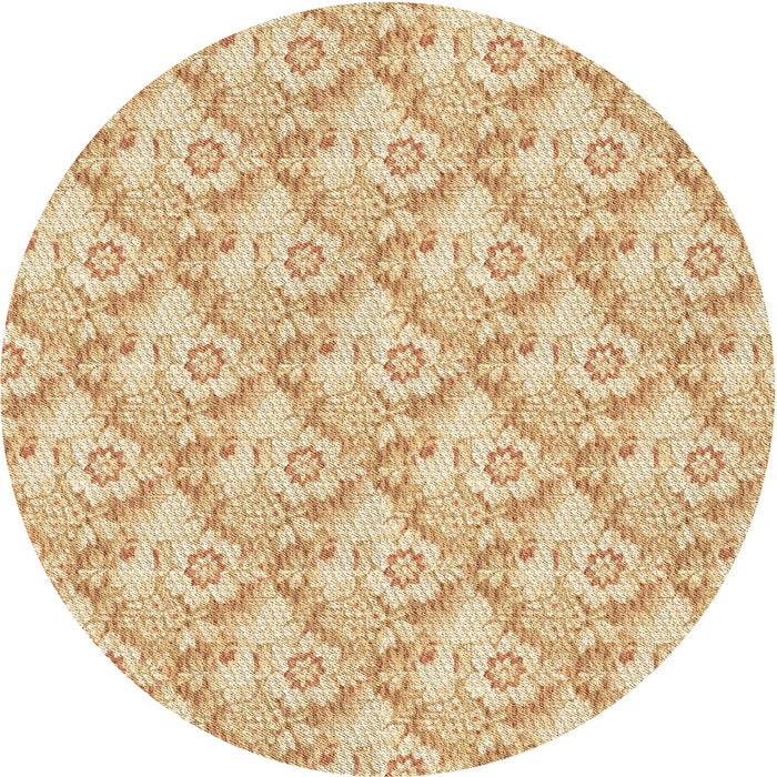 Square Machine Washable Transitional Orange Rug in a Living Room, wshpat1286brn