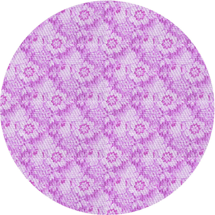 Square Machine Washable Transitional Blossom Pink Rug in a Living Room, wshpat1286pur