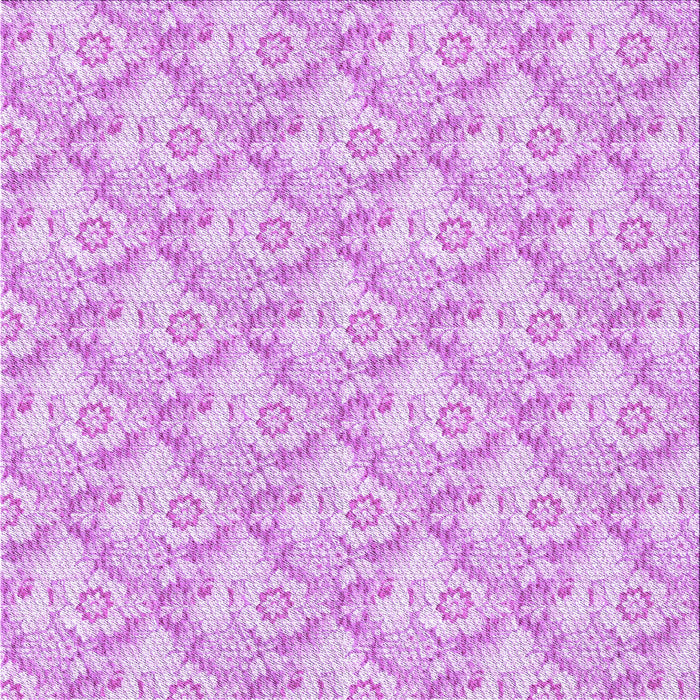 Round Machine Washable Transitional Blossom Pink Rug, wshpat1286pur